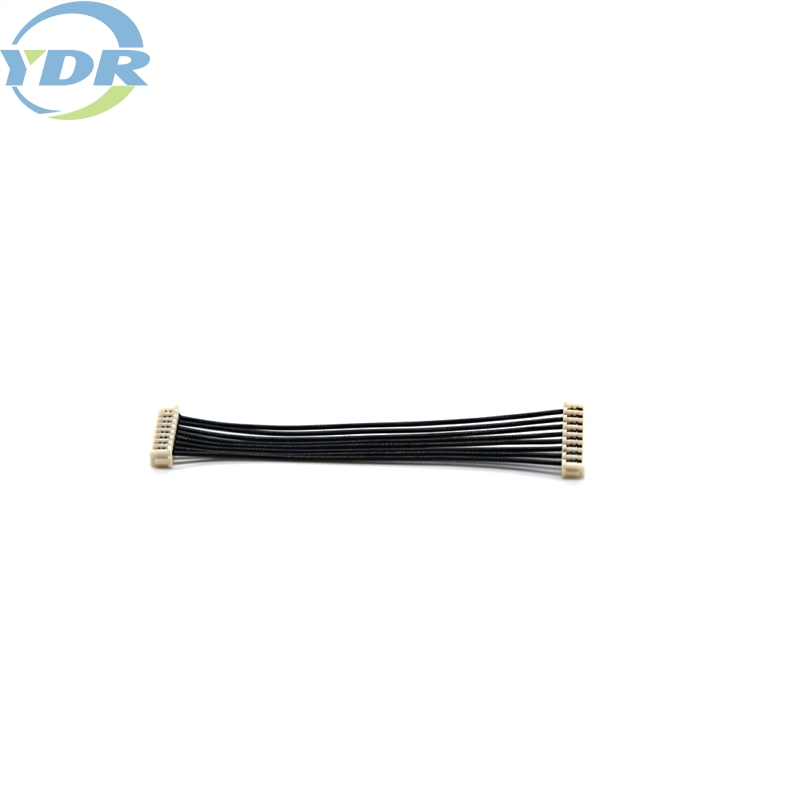 UL10064 30AWG وائر ہارنس کیبل اسمبلی JST 08SR-3S 1.0 پچ 8 پن کنیکٹر